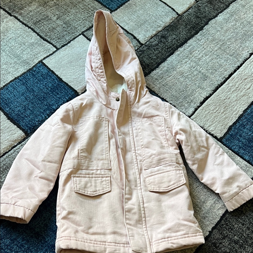 Cat & Jack Light Pink Hooded Raincoat